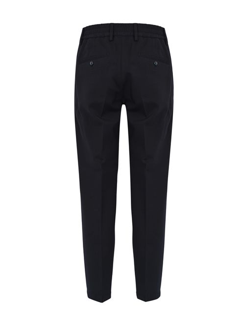 Pantalone in misto rayon con coulisse Navy DANIELE ALESSANDRINI | DA1FW26P018174
